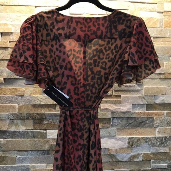 French Connection Annalia Faux Wrap Maxi Dress - Picture 11 of 14